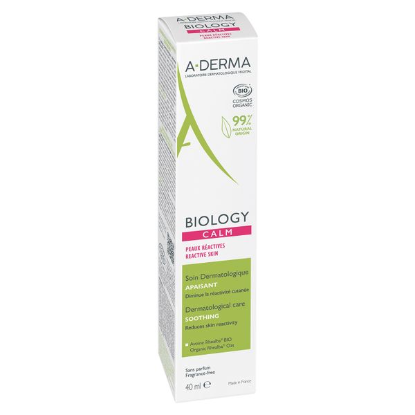 Флюид для хрупкой кожи лица успокаивающий смягчающий Biology A-derma/А-дерма туба 40мл фото №3