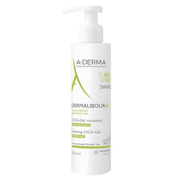 Гель очищающий пенящийся Dermalibour+Cica A-derma/А-дерма фл. 200мл