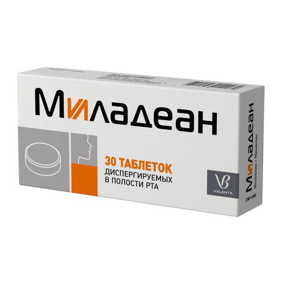 Миладеан таблетки диспергируемые 3мг+5мг 30шт фото №3
