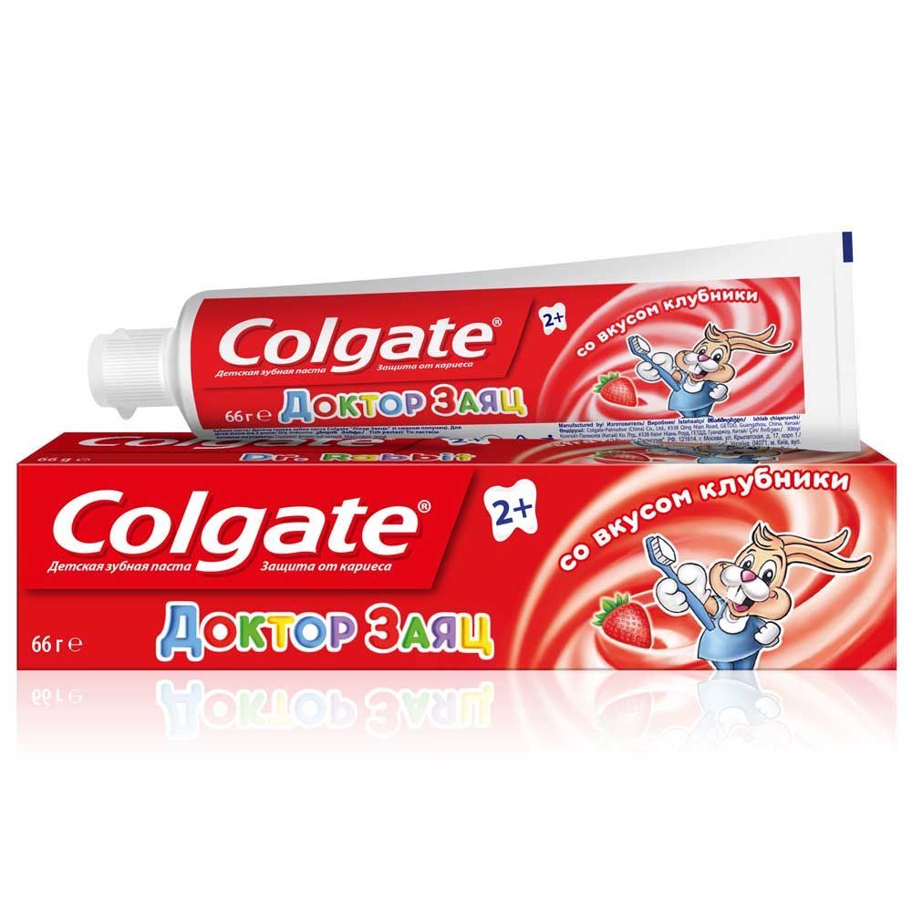 Изображение товара Паста зубная детская вкус клубники Доктор Заяц Colgate/Колгейт 50мл (FCN89287)