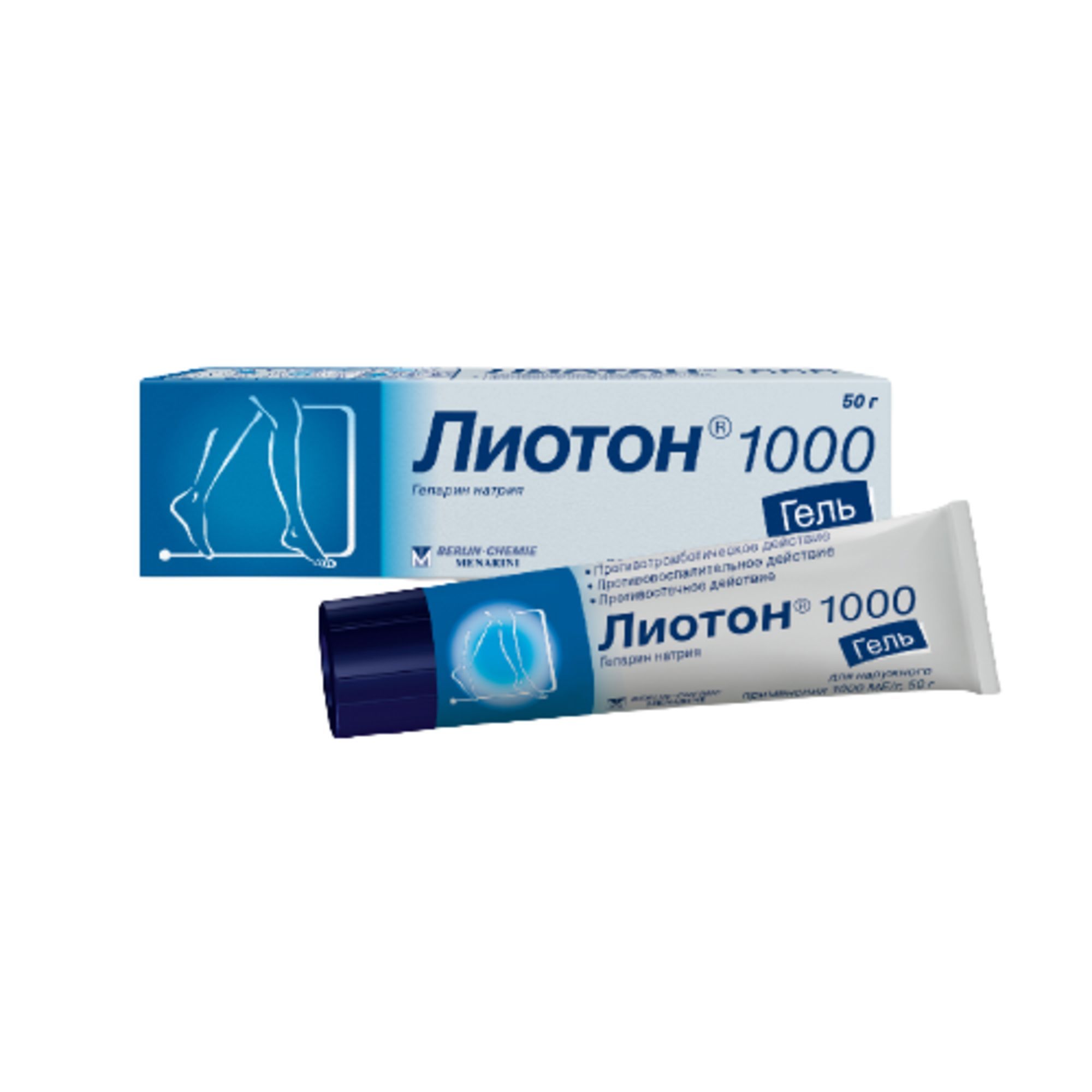 Изображение товара Лиотон гель 50 г для наружного применения антикоагулянтное средство