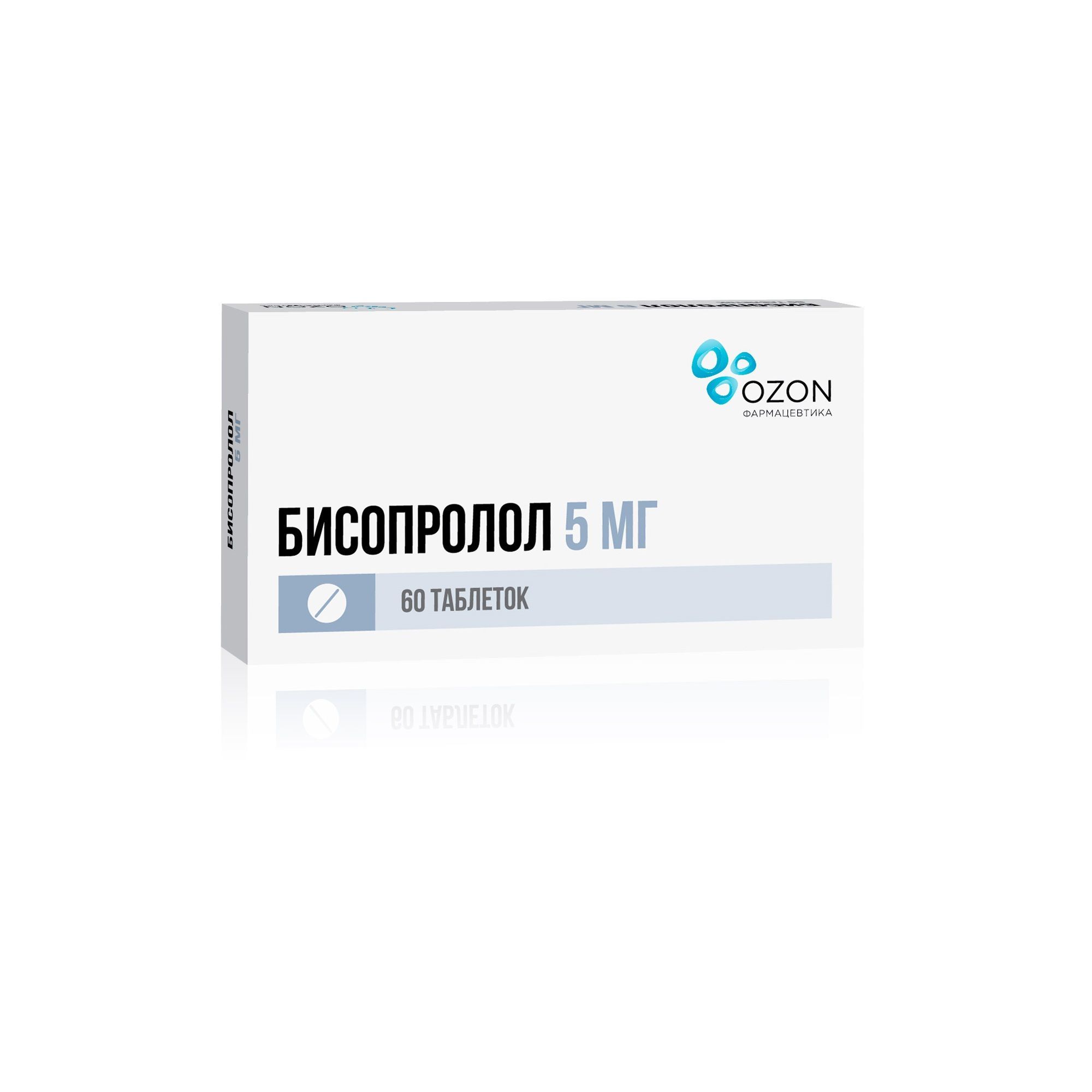 Изображение товара Бисопролол таблетки п/о плен. 5мг 60шт