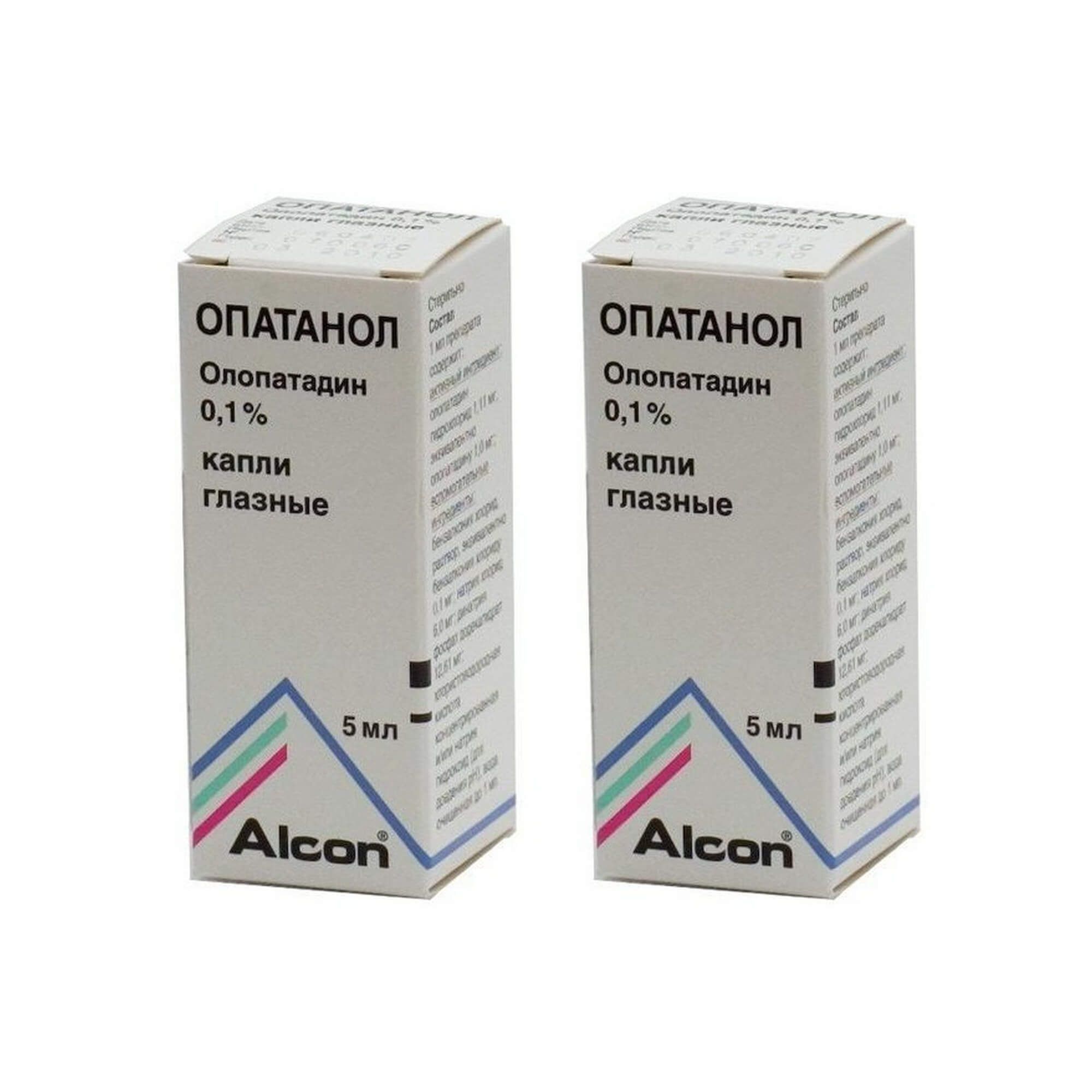 Изображение товара Капли глазные 2Х Опатанол 0,1% 5 мл - для лечения аллергии