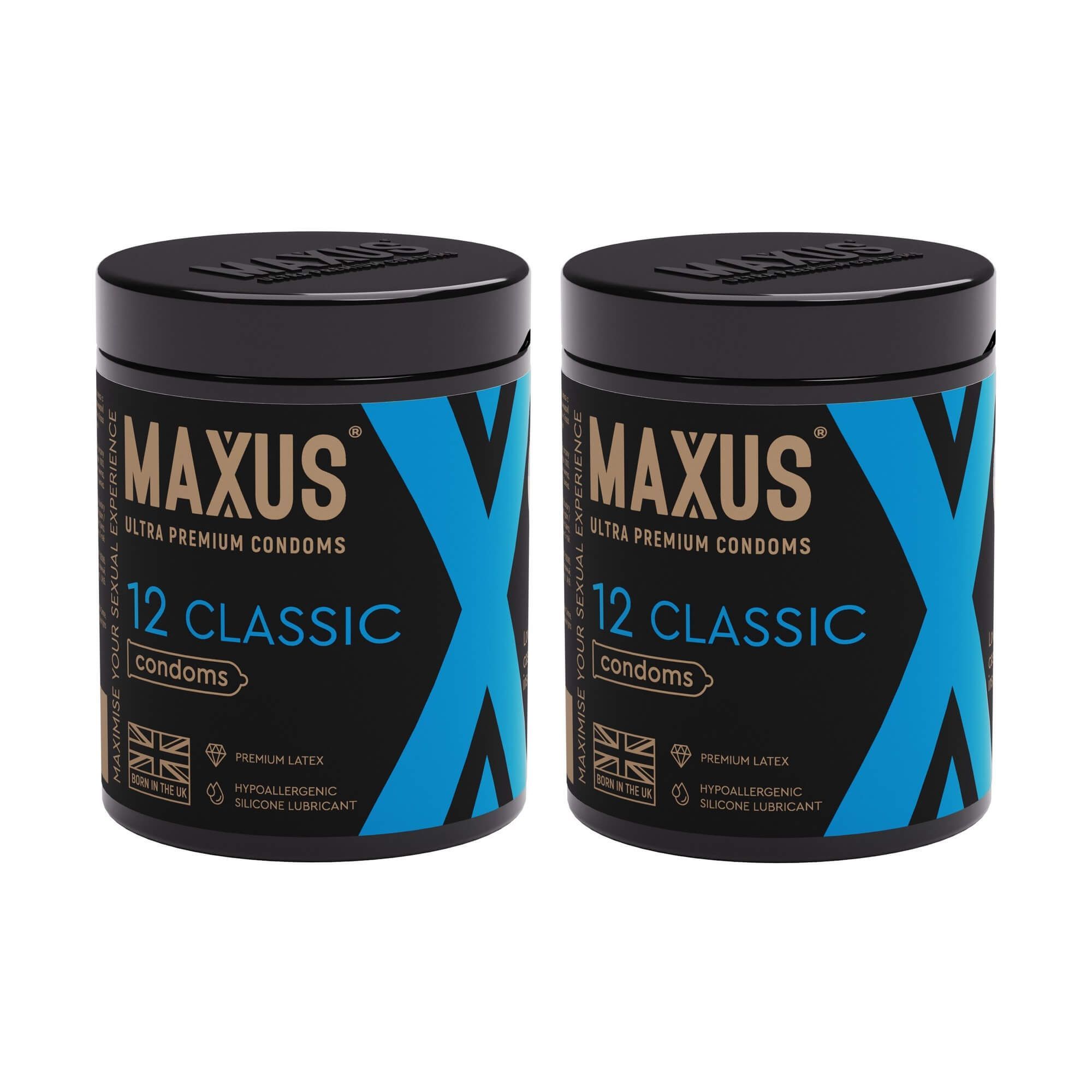Изображение товара 2Х Презервативы гладкие классические Classic Maxus/Максус 12шт Изображение товара 2Х Презервативы гладкие классические Classic Maxus/Максус 12шт