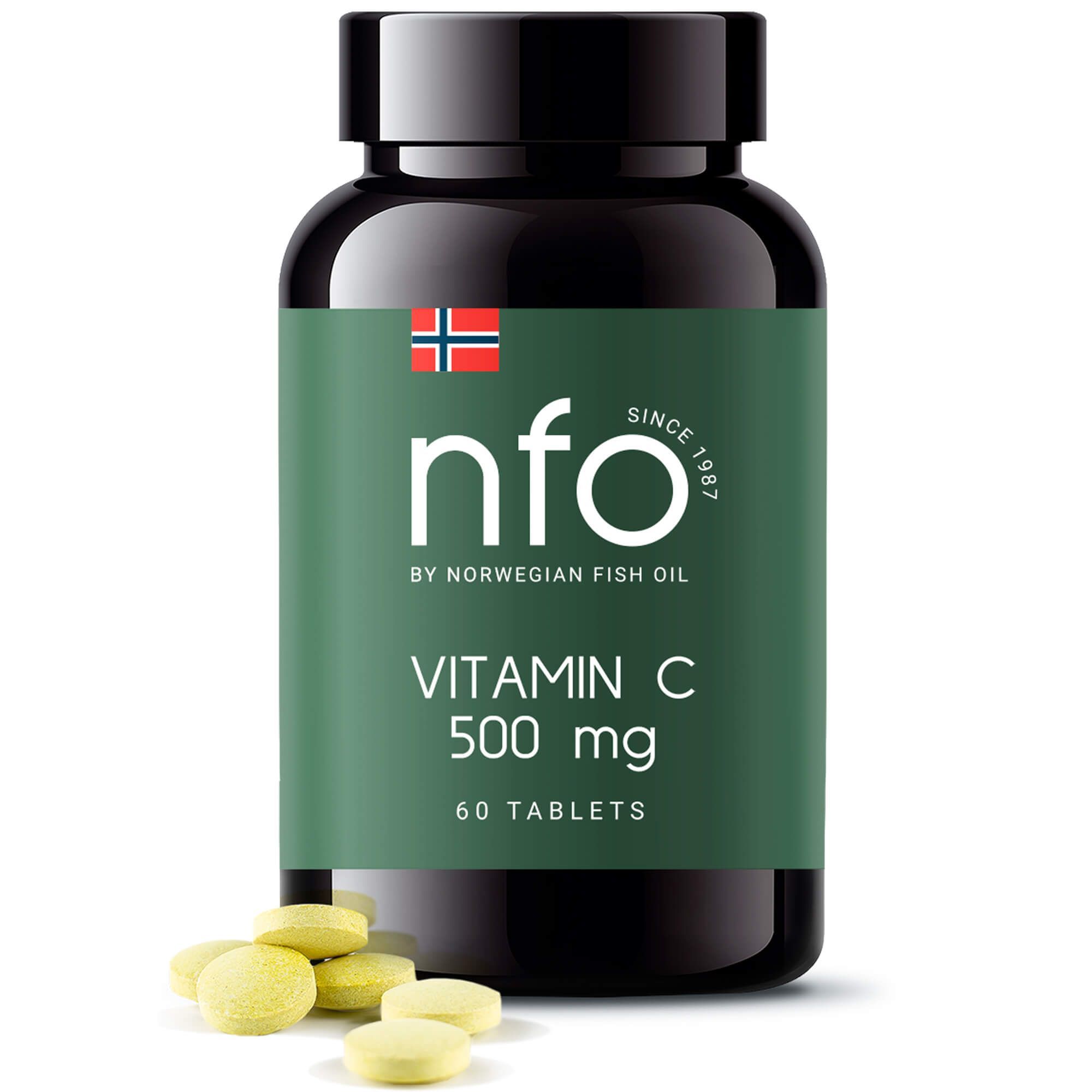 Изображение товара Витамин С NFO/Норвегиан фиш оил таблетки жевательные 500мг 60шт