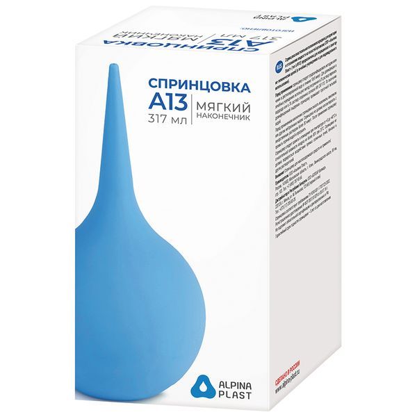Изображение товара Спринцовка А13 с мягким наконечником Альпина Пласт 317мл
