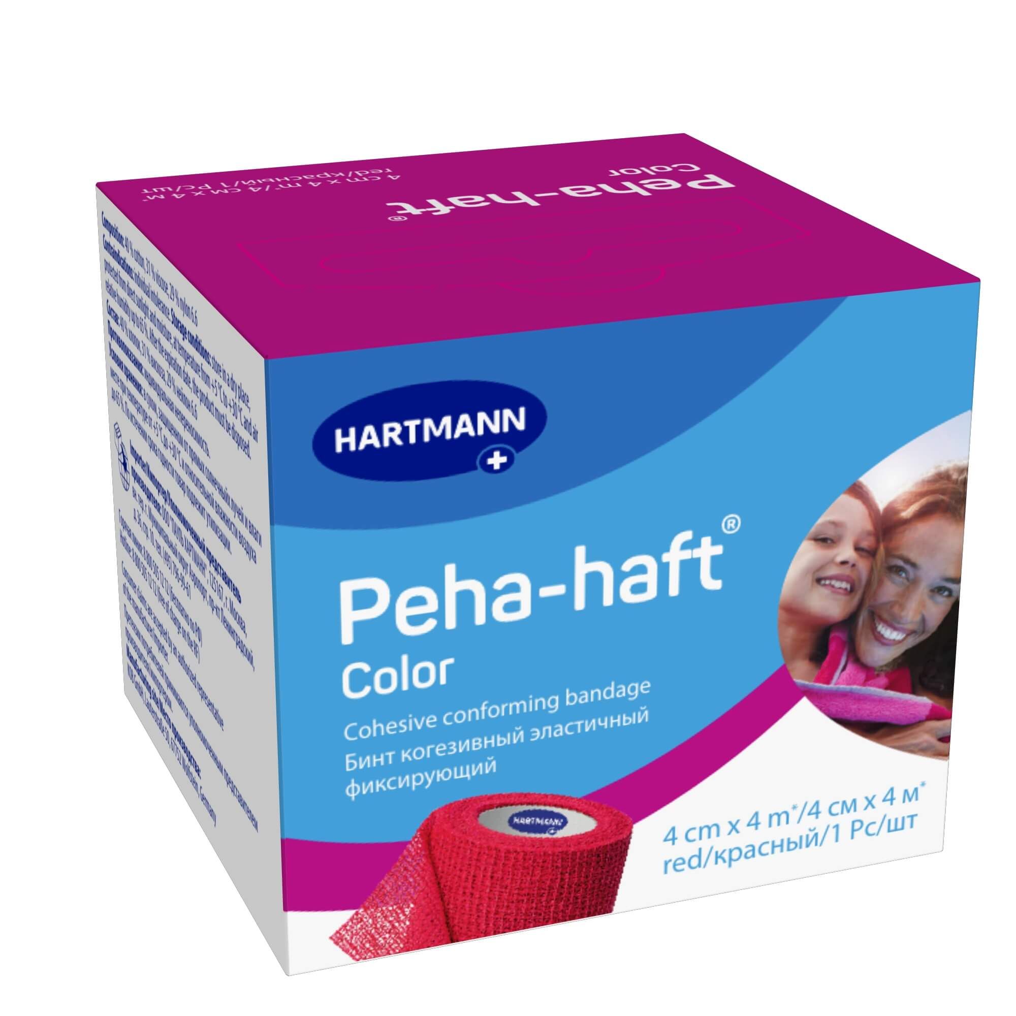 Изображение товара Эластичный самофиксирующийся бинт Peha-haft 4см х 4м красный