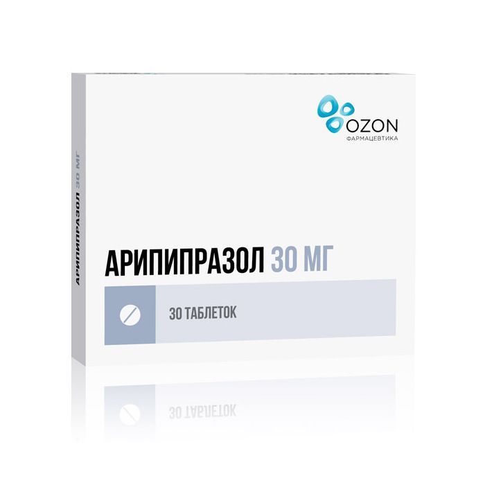 Изображение товара Арипипразол таблетки 30мг 30шт - эффективный антипсихотик