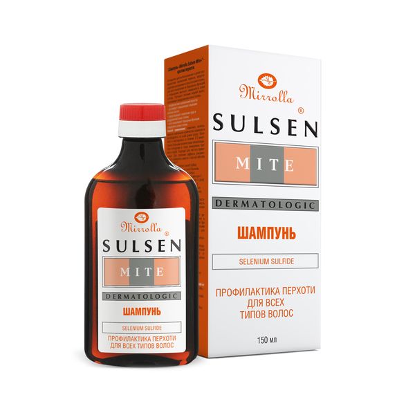 Изображение товара Шампунь против перхоти сульсеновый Сульсен Мите фл. 1% 150мл