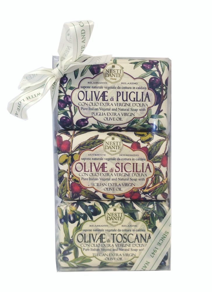 Изображение товара Мыло Nesti Dante Нести Данте Сицилийская олива+Олива из апулии+Тосканская олива 150 г 3 шт