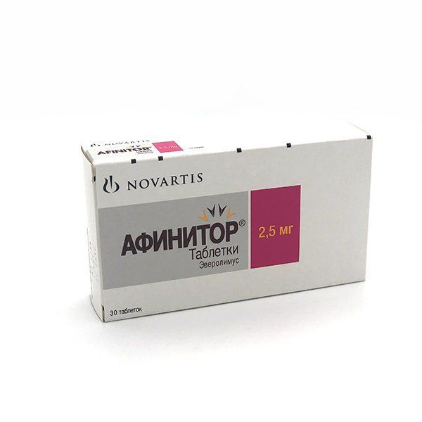 Изображение товара Афинитор таблетки 2,5мг 30шт