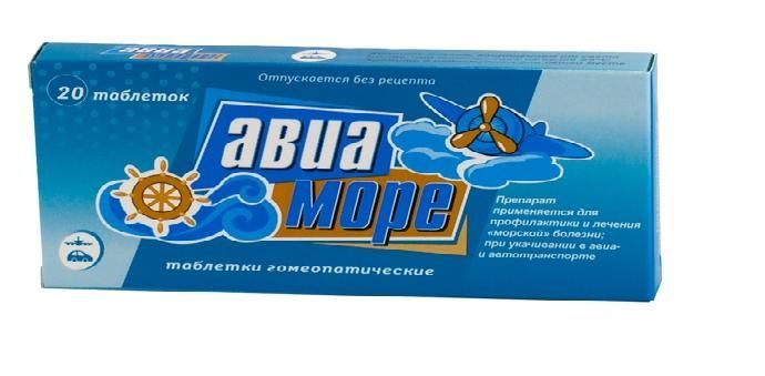Изображение товара Гомеопатические таблетки Авиа-море для профилактики укачивания с 6 лет