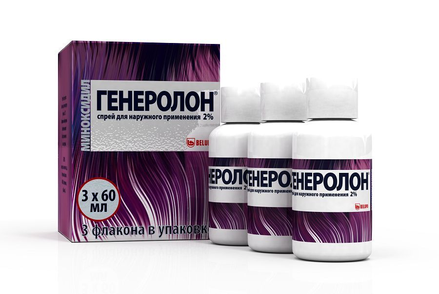 Изображение товара Генеролон спрей для наружного применения фл. 2% 60мл 3шт
