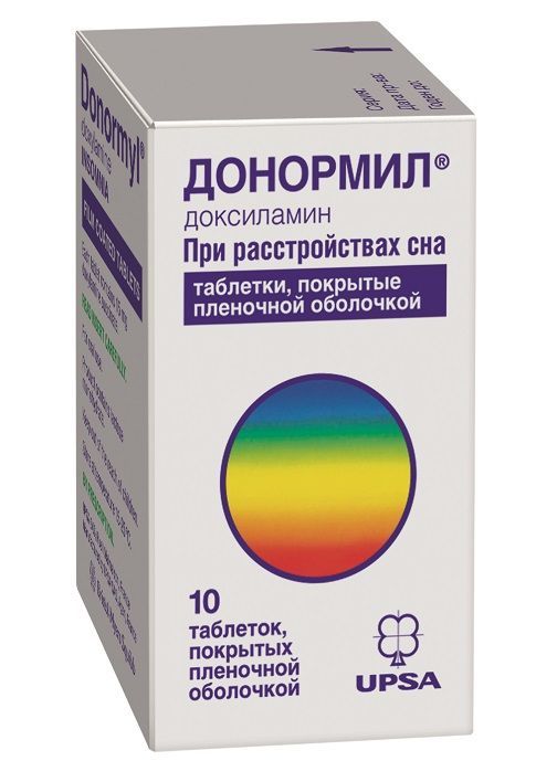 Изображение товара Донормил таблетки 15 мг 10 шт для быстрого и безопасного сна