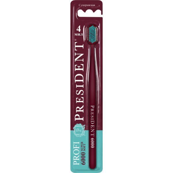 Изображение товара Щетка President (Президент) зубная супермягкая Profi 6000