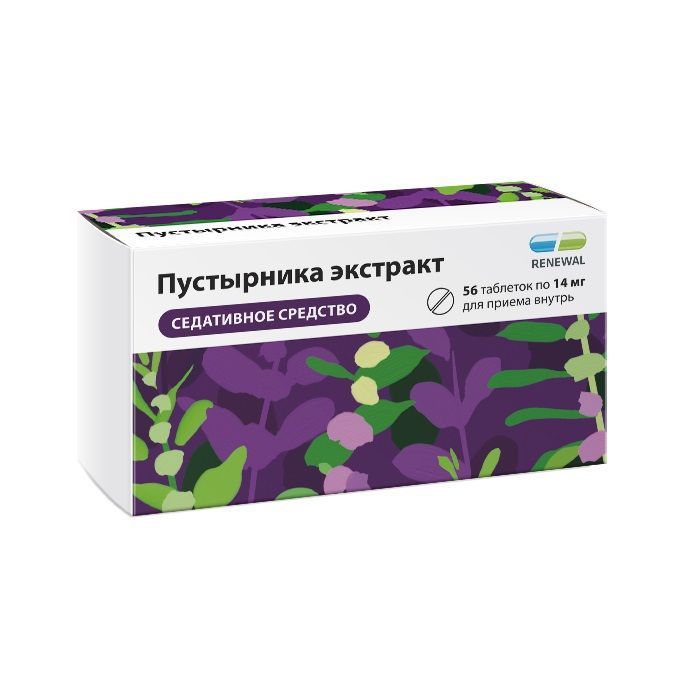 Изображение товара Пустырника экстракт Реневал таблетки 14мг 56шт