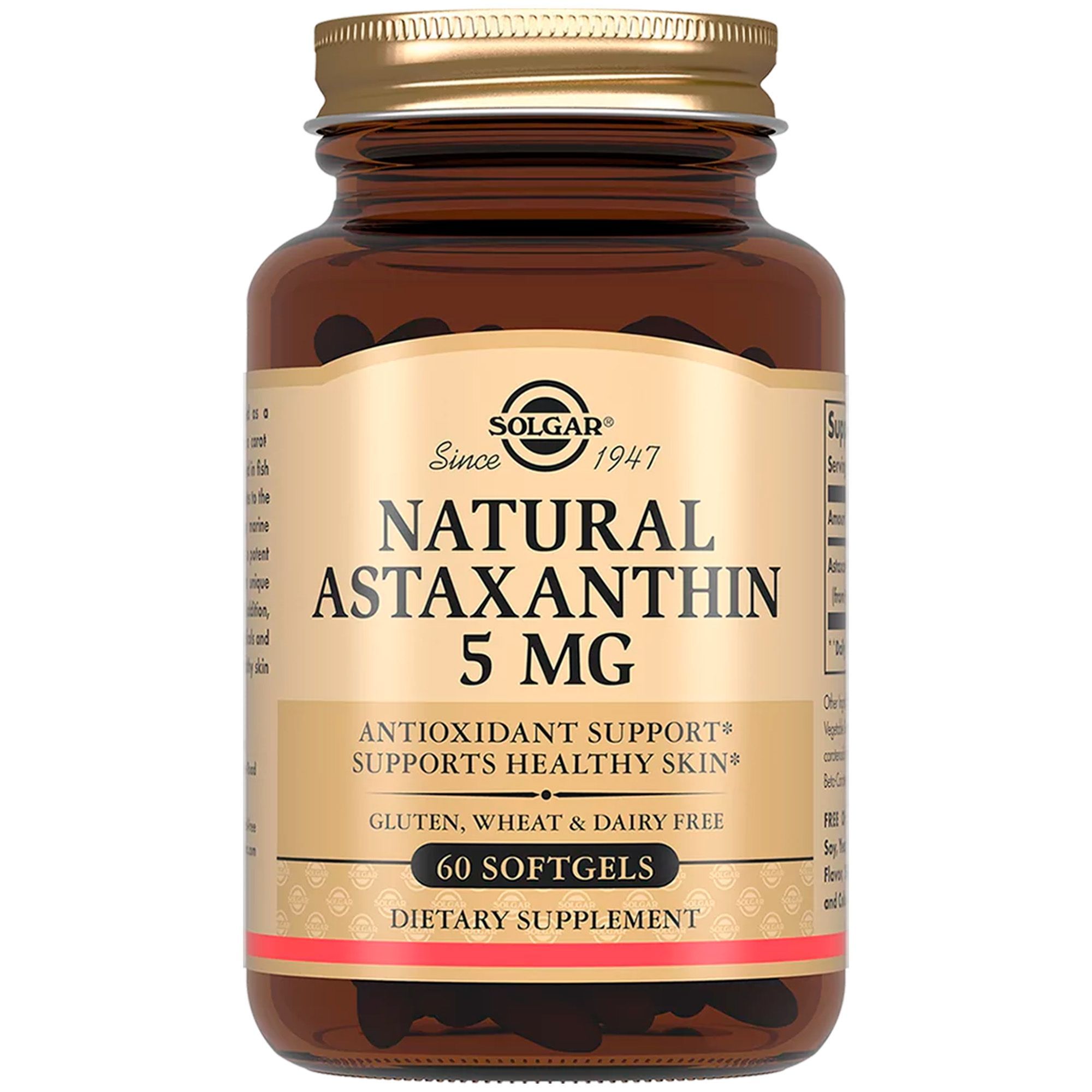 Изображение товара Астаксантин из микроводоросли 5мг Solgar капсулы 60шт