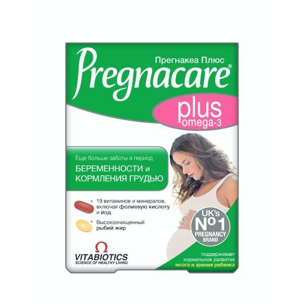 Изображение товара Прегнакеа Плюс Витамины и Омега-3 для беременных и кормящих 56 шт