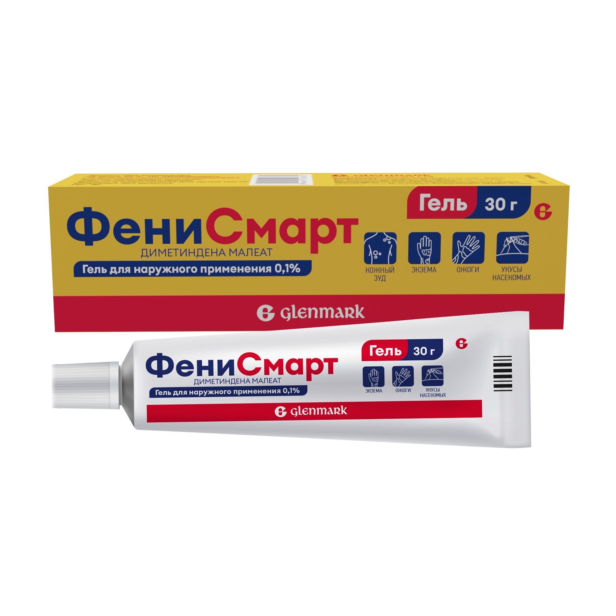 Изображение товара Фенисмарт гель для наружного применения 0,1% 30г