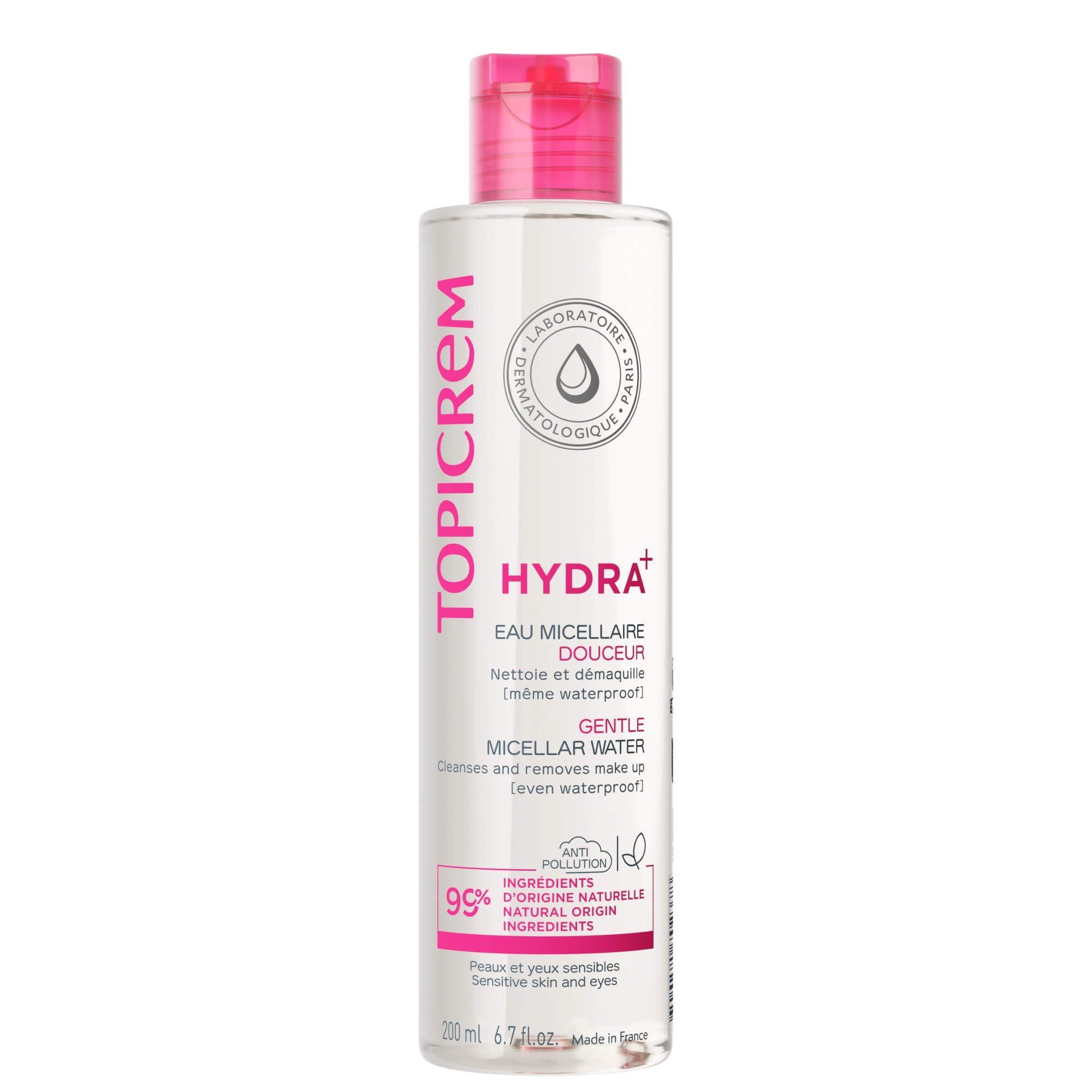 Изображение товара Мицеллярная вода Hydra+ Topicrem 200 мл для чувствительной кожи и глаз