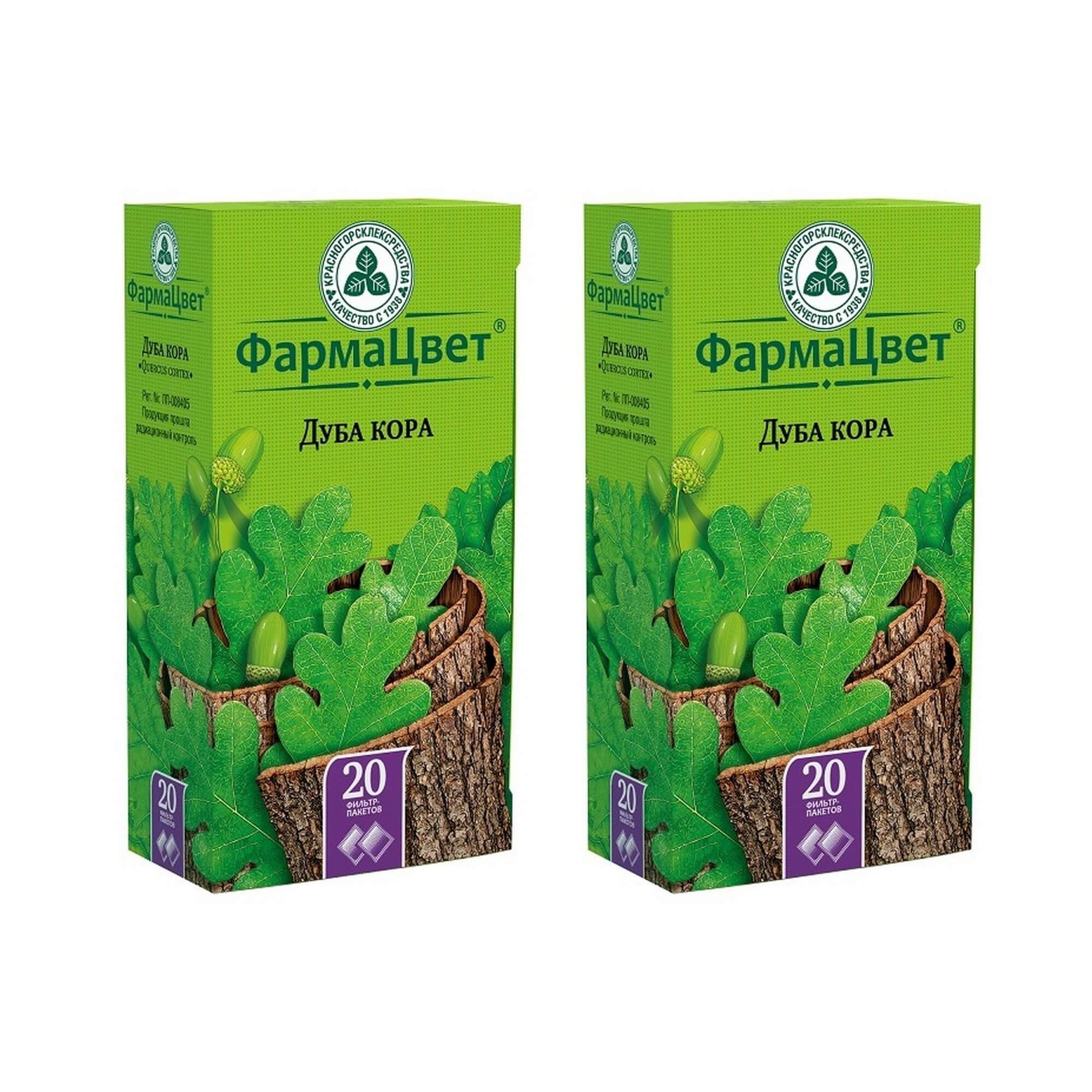 Изображение товара Фильтр-пакет Дуба кора 1,5 г — 20 шт