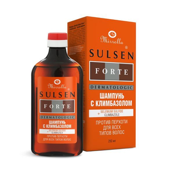 Изображение товара Шампунь против перхоти с климбазолом Сульсен Форте 250мл
