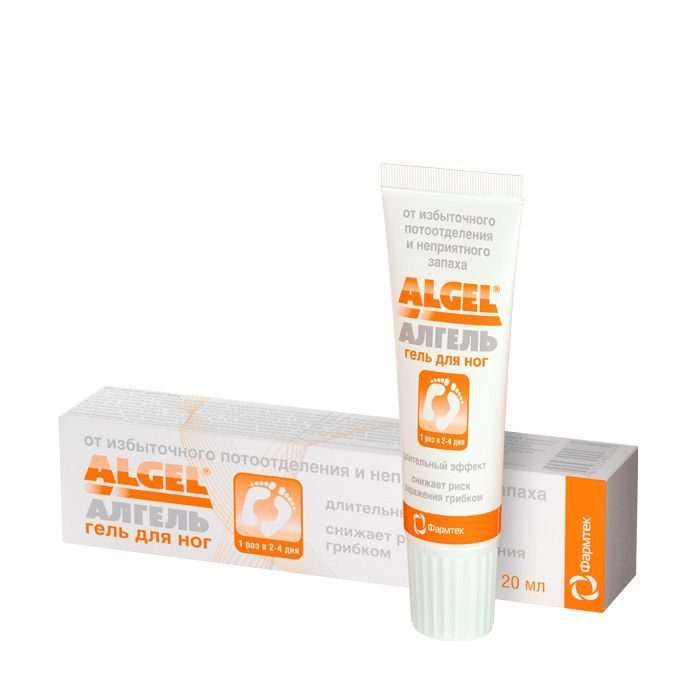 Изображение товара Гель антиперспирант для ног Algel 20мл против гипергидроза стоп