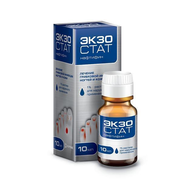 Изображение товара Экзостат раствор для наружного применения 1% 10мл