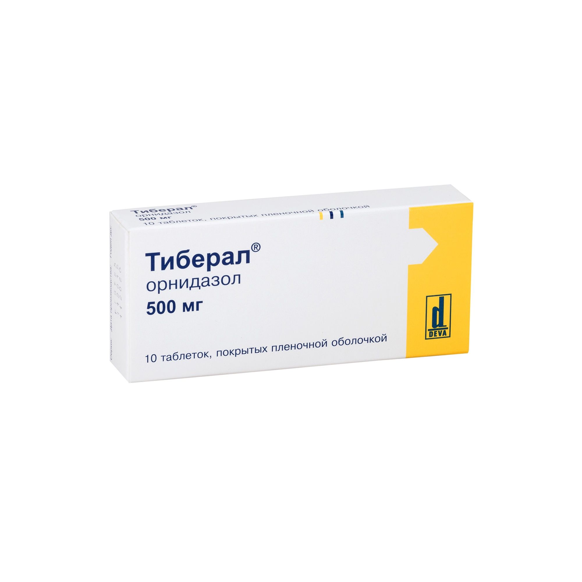 Изображение товара Тиберал таблетки п/о плен. 500мг 10шт