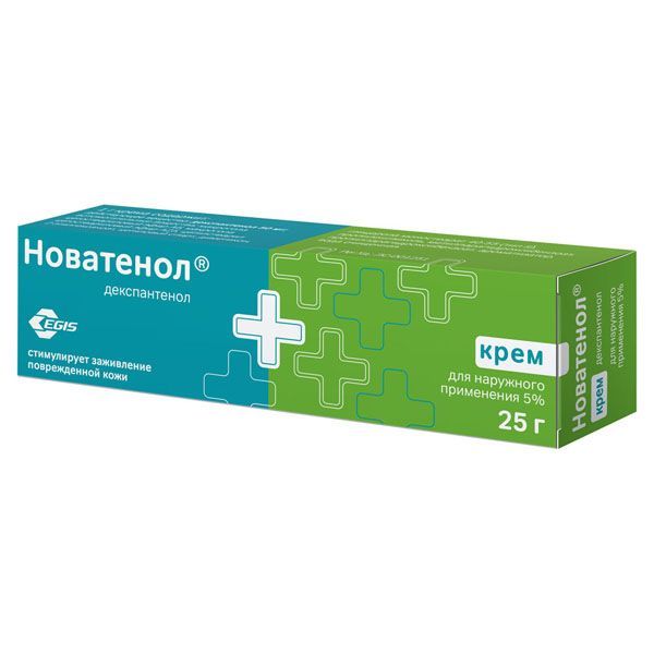 Изображение товара Новатенол крем 5% для наружного применения 25 г регенерация кожи
