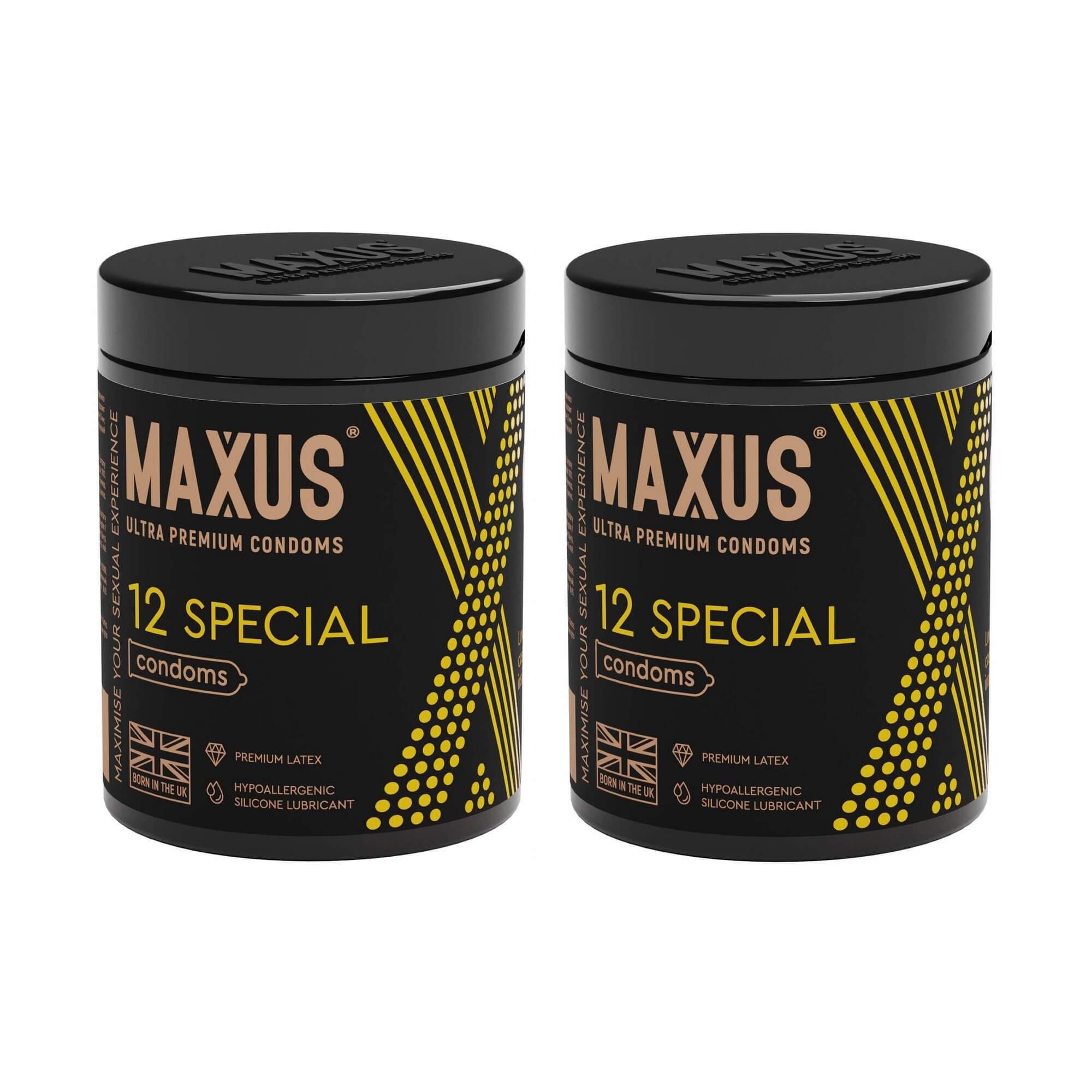 Изображение товара 2Х Презервативы точечно-ребристые текстурированные Special Maxus/Максус 12шт