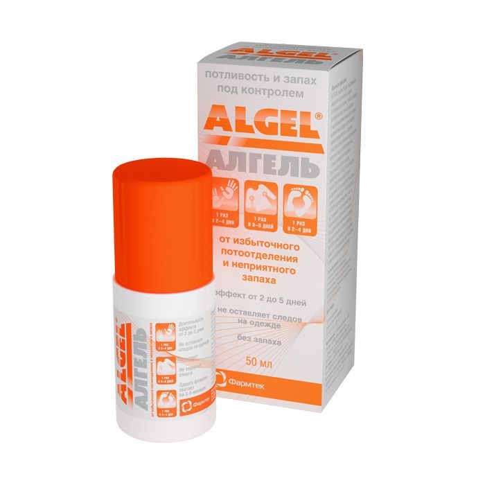 Изображение товара Средство против обильного потоотделения Algel/Алгель фл. ролик 50мл