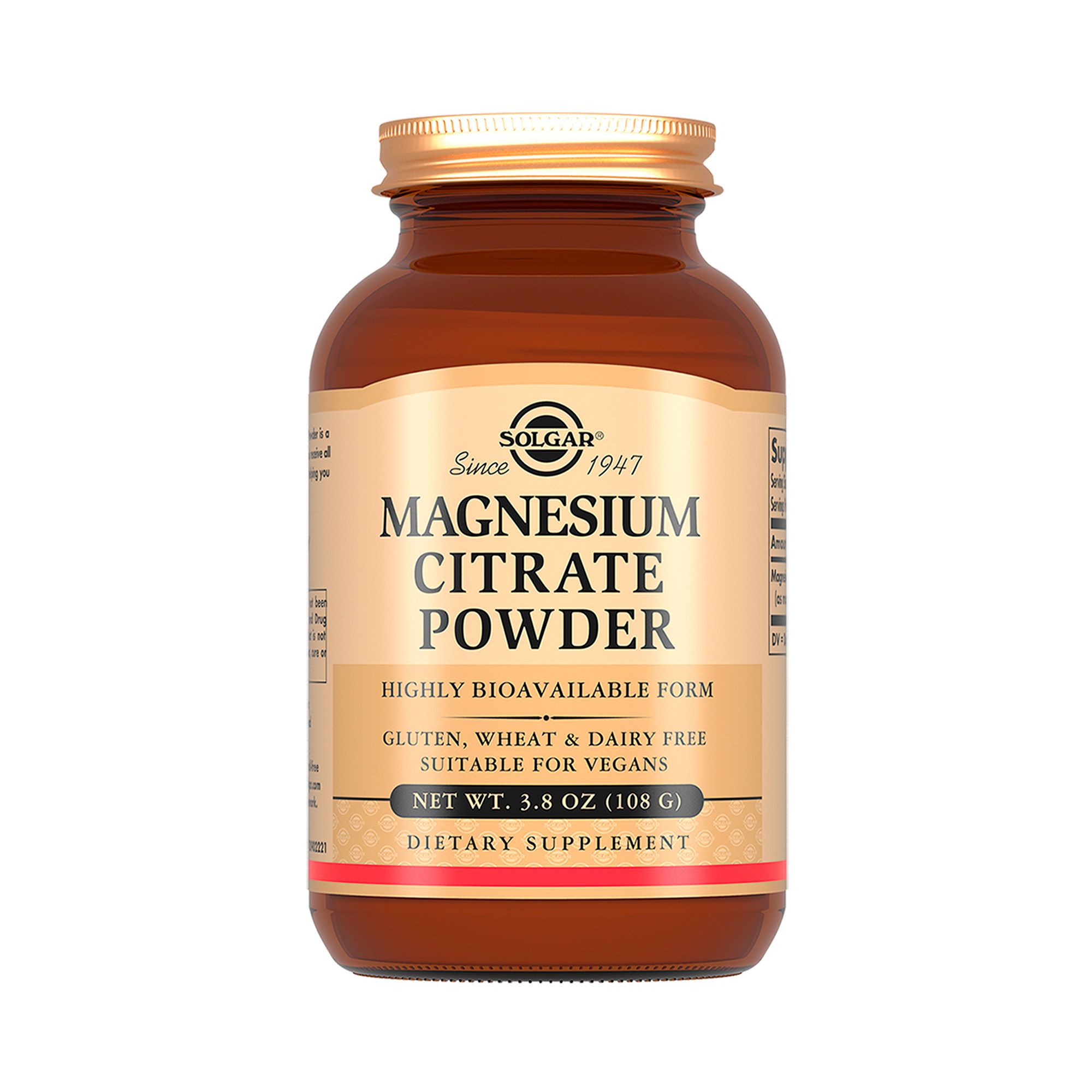 Изображение товара Магния цитрат Solgar порошок 108 г высокобиодоступное дополнение к пище