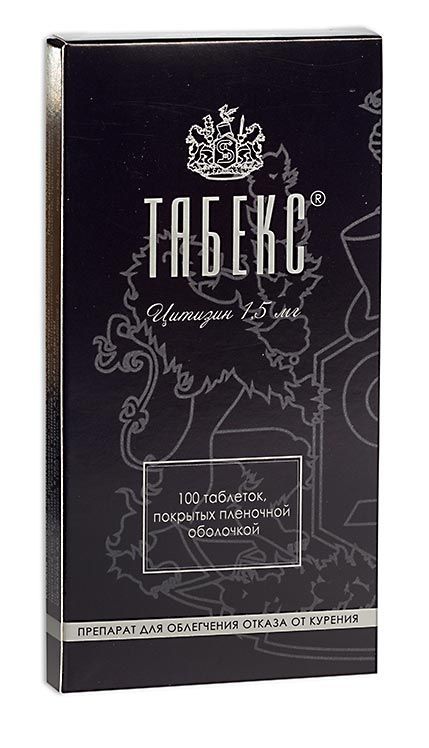 Изображение товара Табекс таблетки п/о плен. 1,5мг 100шт для лечения никотиновой зависимости