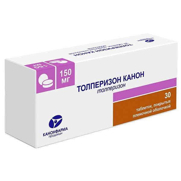 Изображение товара Толперизон Канон таблетки п/о плен. 150мг 30шт