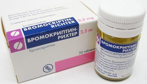 Изображение товара Бромокриптин Рихтер таблетки 2,5 мг 30 шт для лечения гиперпролактинемии и болезни Паркинсона