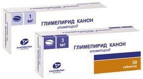 Изображение товара Глимепирид-канон таблетки 3мг 30шт