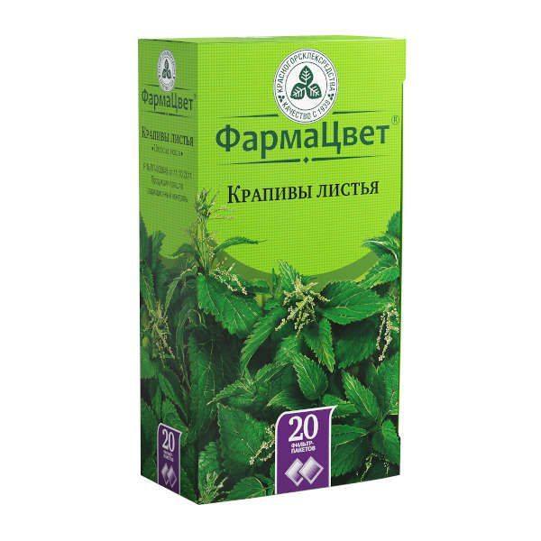 Изображение товара Крапивы листья 1,5г фильтр-пакеты 20 шт натуральное лечебное средство для остановки кровотечений