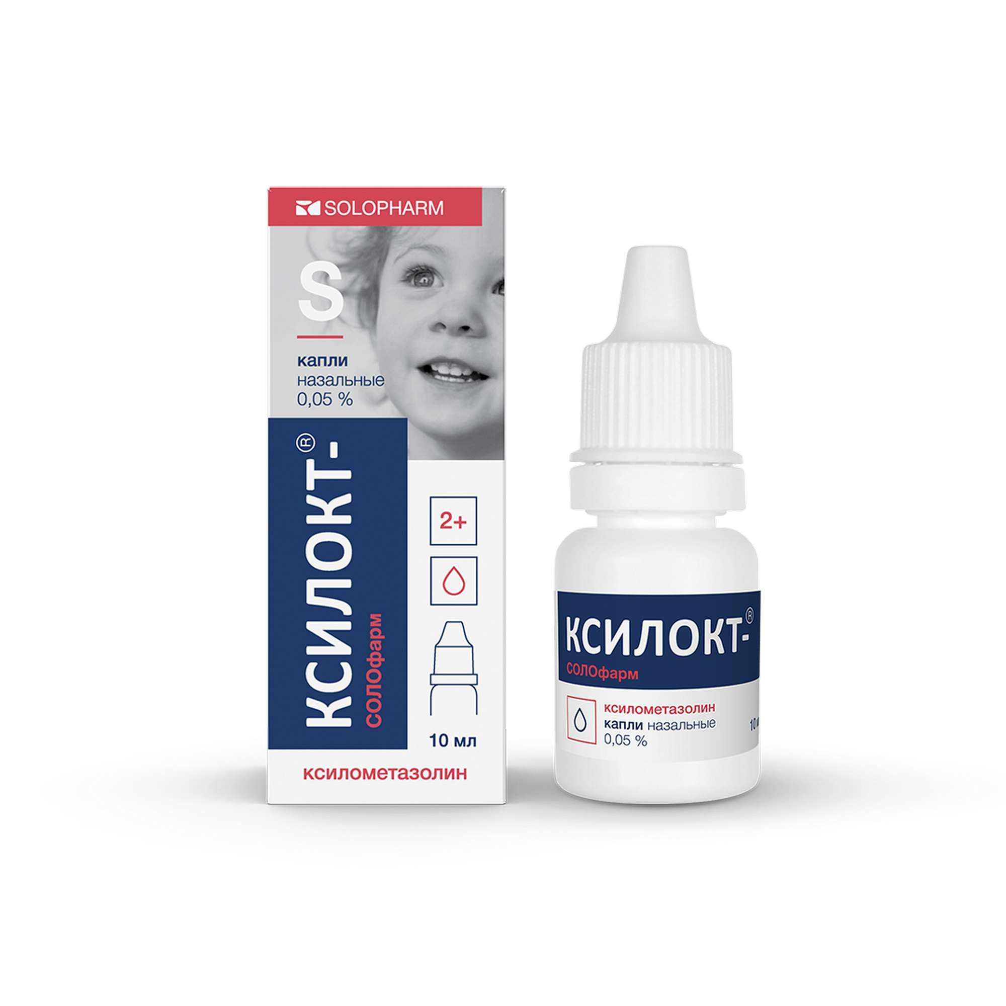 Изображение товара Ксилокт-СОЛОфарм капли назальные 0,05% 10мл российский препарат Изображение товара Ксилокт-СОЛОфарм капли назальные 0,05% 10мл российский препарат