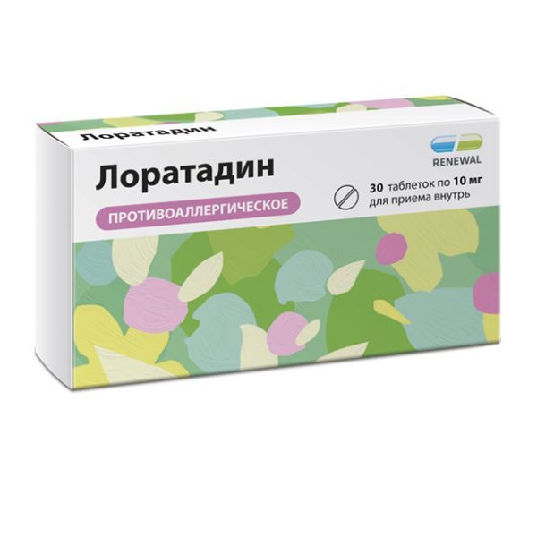 Изображение товара Лоратадин Реневал таблетки 10 мг 30 шт - эффективное средство от аллергии