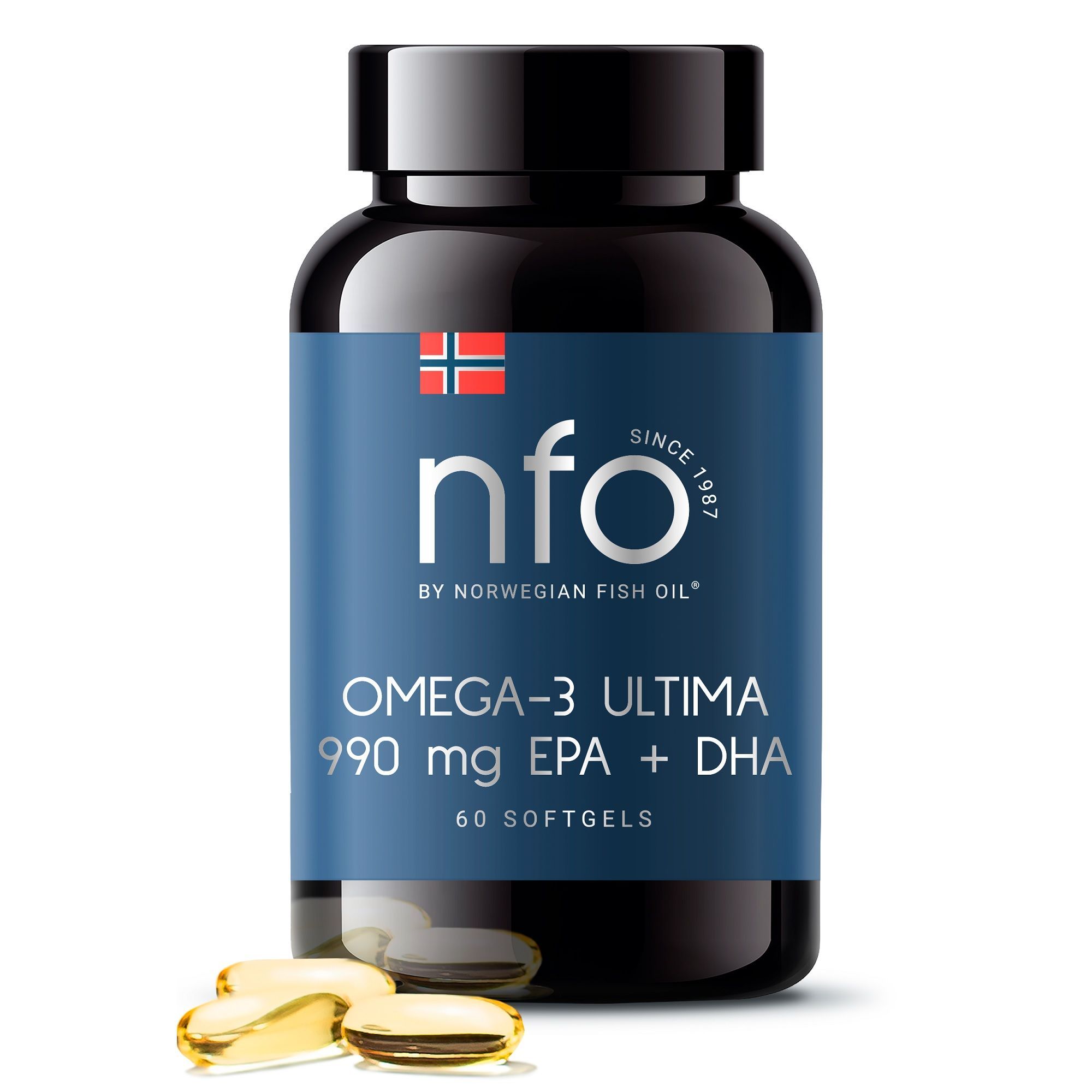Изображение товара Омега-3 Ультима NFO капсулы 1600мг 60 шт для сердца мозга и иммунитета