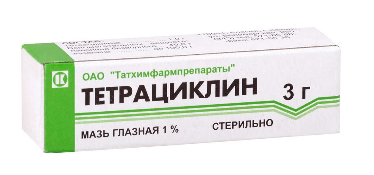 Изображение товара Тетрациклин мазь глазная 1% 3г для лечения инфекций Изображение товара Тетрациклин мазь глазная 1% 3г для лечения инфекций