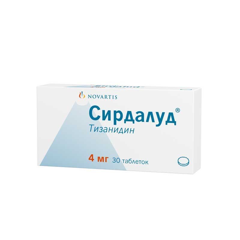 Изображение товара Сирдалуд таблетки 4 мг 30 шт миорелаксант для снижения спастичности