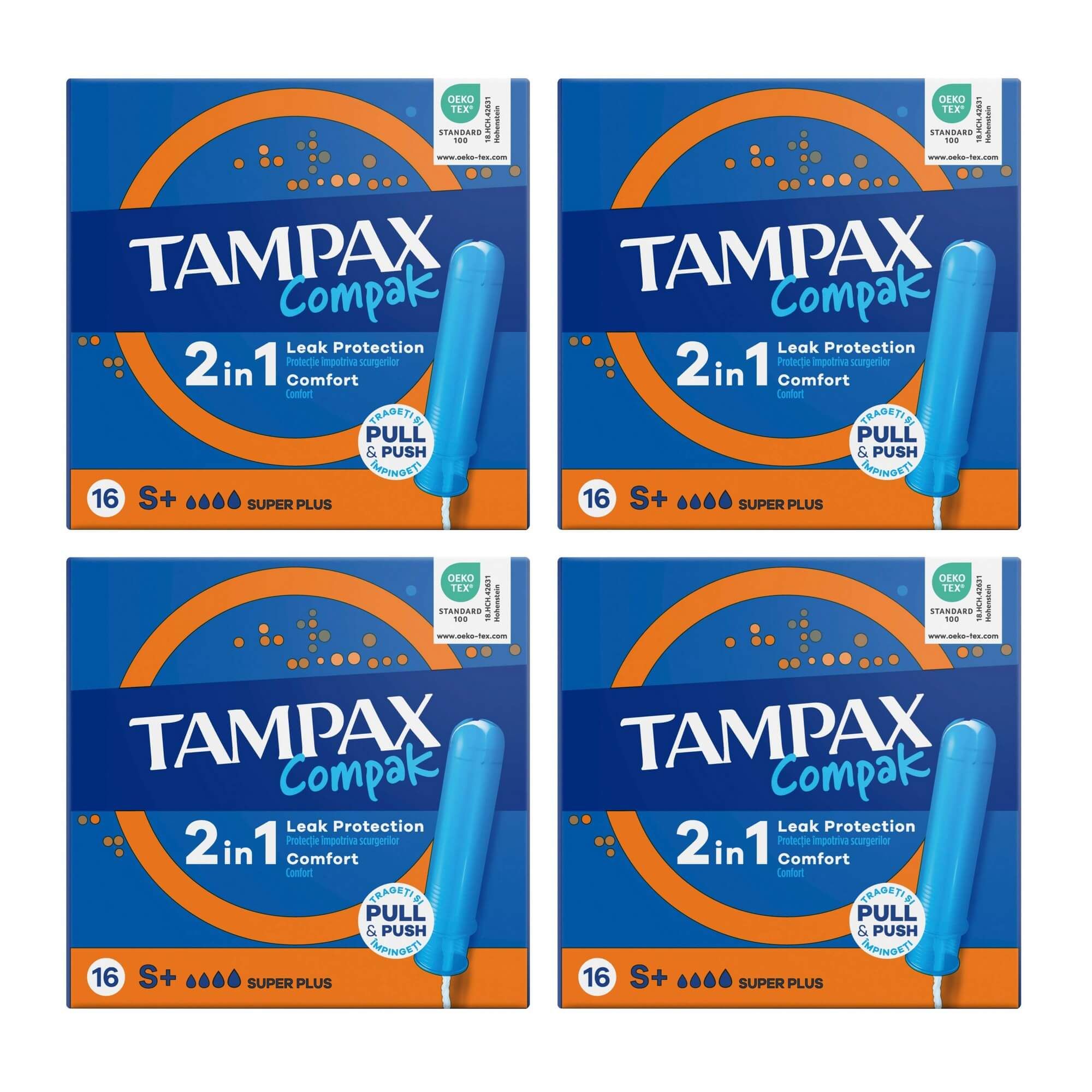 Изображение товара Тампоны TAMPAX Compak Super plus с аппликатором 16 шт надежная гигиена