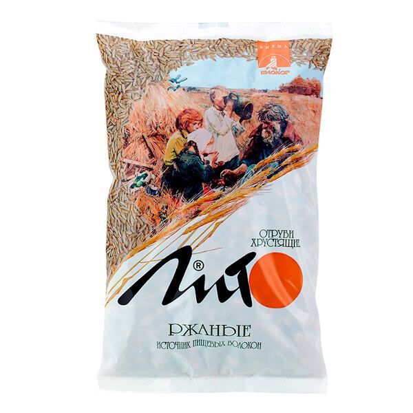 Изображение товара Отруби ржаные хрустящие с кальцием Лито 200 г - полезный продукт для здоровья кишечника