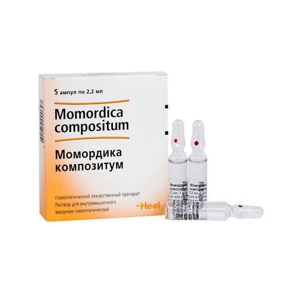Изображение товара Момордика композитум раствор 2,2 мл 5 шт для лечения хронического панкреатита