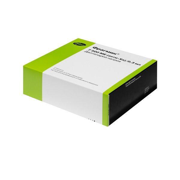 Изображение товара Фрагмин раствор для в/в и п/к введ. шприц 7500МЕ (анти-Ха)/0,3мл 10шт