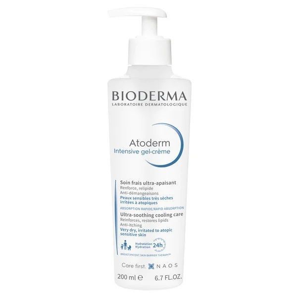 Изображение товара Гель-крем для детей и взрослых Intensive Atoderm Bioderma/Биодерма помпа 200мл