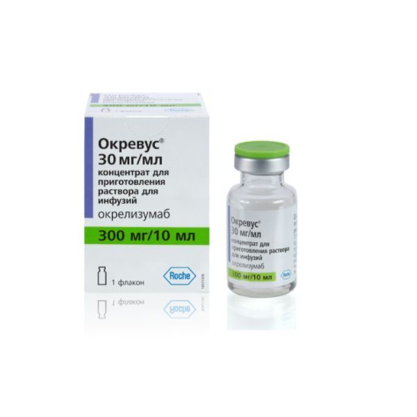 Изображение товара Окревус концентрат для инфузий 30мг/мл 10мл для лечения рассеянного склероза