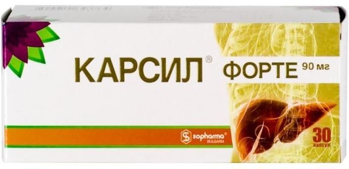 Изображение товара Карсил Форте капсулы 90мг 30шт